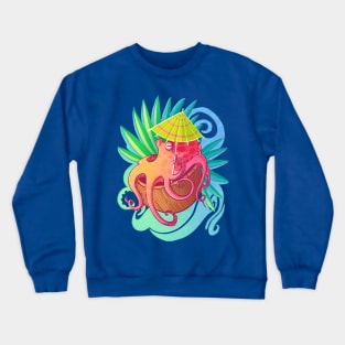 Octopus on the Beach Crewneck Sweatshirt